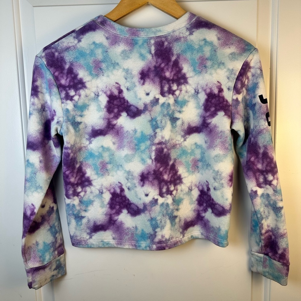 Justice Purple and Blue Tie-Dye Sweatshirt - Picture 9 of 9
